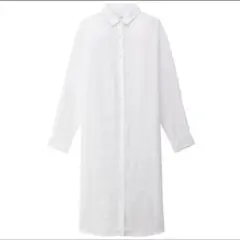 無印良品フレンチリネン洗いざらしシャツワンピースＭサイズ