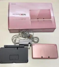 Nintendo 3DS ピンク 本体 ACアダプター付き
