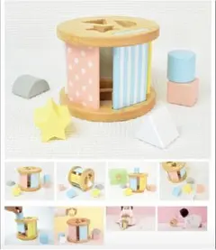 Milky Toy 木製 型はめパズル 知育玩具　エドインター　シュガーボックス