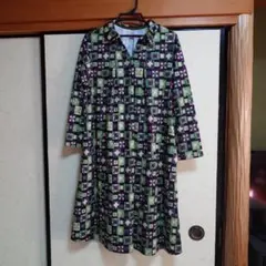 ホコモモラ　ワンピース　チュニック　幾何学模様
