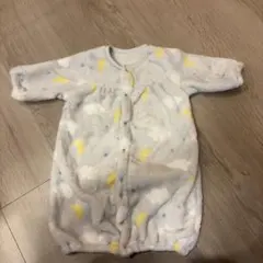 美品　雲と月と星柄のツーウェイ・ドレスオール 50-60cm