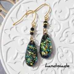 ≪104 イエロー≫レジンピアス 400円 - メルカリ