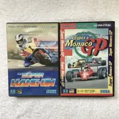セガ メガドライブ ソフト2点/スーパーハングオン・スーパーモナコGP