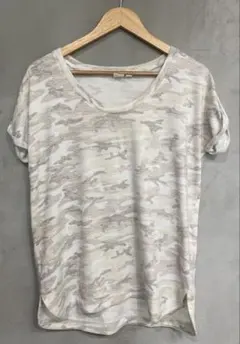 Gap ノースリーブTシャツ S ホワイト 迷彩柄