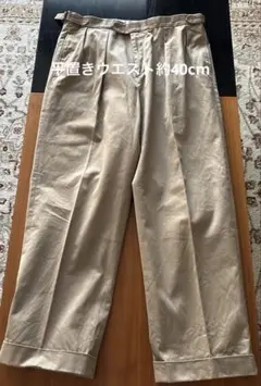 極美品タグ有 リアルマッコイズ 50'sベルトレス チノパン トラウザーズ