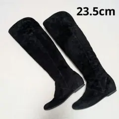 pitti　ニーハイブーツ　ロングブーツ　スエード　革