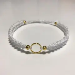 ミサンガアンクレット ホワイト