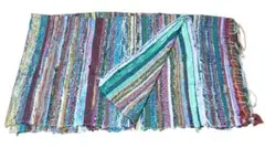 ラリーキルト ラグ パッチワーク インド シャビーシック 135×205cm