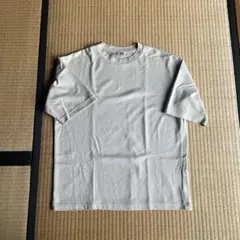 【最終価格】ユニクロU エアリズムコットンTシャツ グレージュ無地半袖カットソー