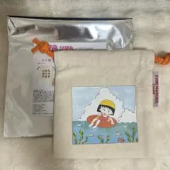 3COINSスリコ りぼん70th ちびまる子ちゃん　ミニ巾着