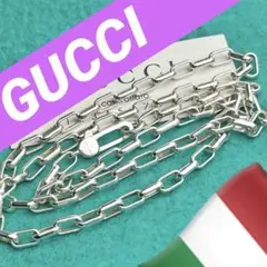 美品 GUCCI 3.8ミリシルバー925チェーンネックレス41センチ‼️ - メルカリ