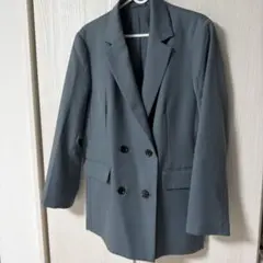 にゃん様専用　GU ダブルブレスト テーラードジャケット XL グレー