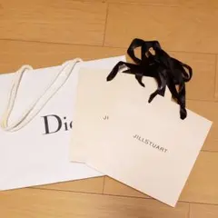 Christian Dior、JILL STUARTショップ袋３枚セット