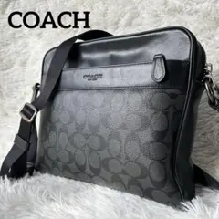 ⭐︎大人気⭐︎COACH PVC シグネチャー ショルダーバッグ 黒