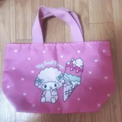 数回使用♡マイメロ×ピアノ当たり 쿠지 ♡バッグ♡ピンク