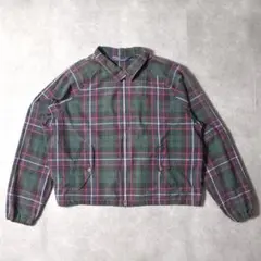 希少 90s ポロ ラルフローレン チェックパターン スイングトップ ジャケット