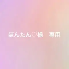 ぽんたん様　オーダー専用