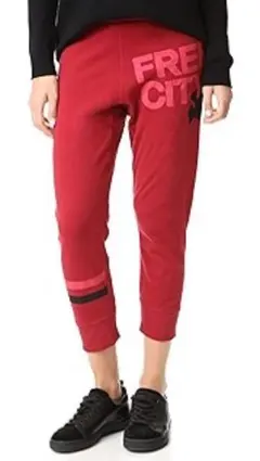 フリーシティ スウェットパンツ レッド系 レディース サイズXS