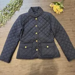 ラルフローレン キルティングジャケット キッズ XL【160】ネイビー ロゴ刺繍のサムネイル