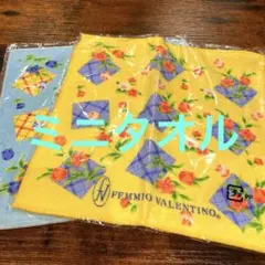 #FEMMIO VALENTINO 花柄 タオルハンカチ 2枚セット