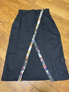 gouk 和柄切り替え スカート ブラックのサムネイル