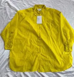 新品未使用　Maison Margiela オーバーサイズ シャツ イエローのサムネイル