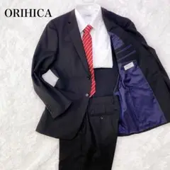 ORIHICA オリヒカ セットアップ スーツ ビジネス ブラック　A6