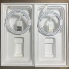 2本セット　アップル 純正ライトニングケーブル　タイプA　1M　【新品未使用】