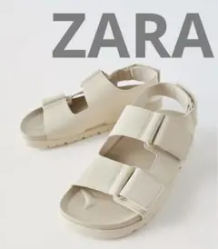 新品　ZARA ザラ　ラバー　フィニッシュ　サンダル　キッズ　靴のサムネイル