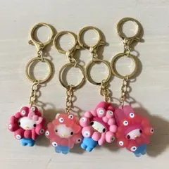万博　サンリオ　ミャクミャク　パステル　クリア　キーホルダー　キティ　マイメロ