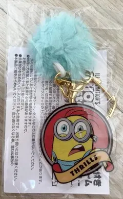 【新品】ミニオンズ アクリルキーホルダー ファー付き