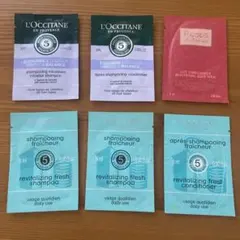 L'OCCITANE ファイブハーブスシャンプーセット、ローズボディミルク