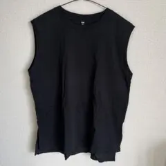 UNIQLO ノースリーブ ブラック XL