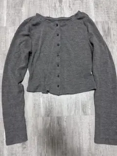 SHEIN グレー 長袖 カーディガン Petite XS