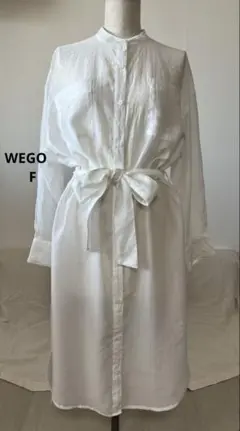 WEGO ロングシャツワンピース　F