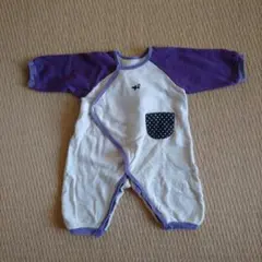 シンクビー　猫刺繍付きロンパース　70cm