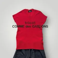 Toricot COMME des GARCONSニット 半袖 赤 変形　フリーのサムネイル