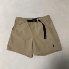 ポロラルフローレン　ナイロンショートパンツ　サイズM 現行QRタグ　ベージュ