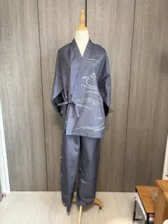 琉球絣の代表的な柄である「トゥイグワー（鳥）」の訪問着　正絹から作務衣 琉球絣の代表的な柄である「トゥイグワー（鳥）」の訪問着 正絹から作