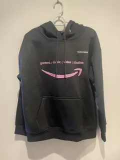 Amazon ロゴ入り パーカー ブラック