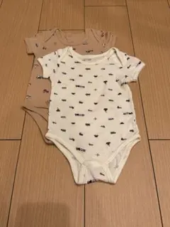 ベビー 半袖ボディスーツ 2枚セットのサムネイル
