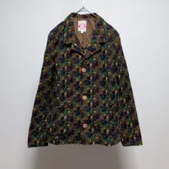 チチカカ　ジャケット　コーデュロイ　総柄　フリーサイズ