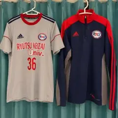 adidas 流通経済大学 サッカー部 ウェアセット