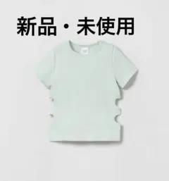 zara ハートカットＴシャツ　クロップド