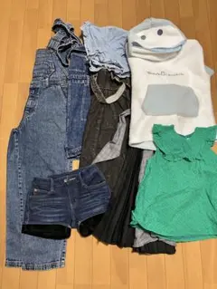 キッズ服セット（デニム・フリル・スカート）140〜150