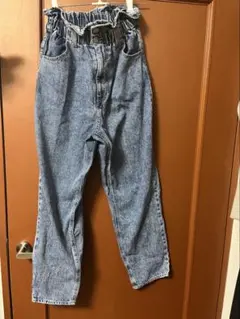 ウエストゴム ライトブルーデニムパンツ