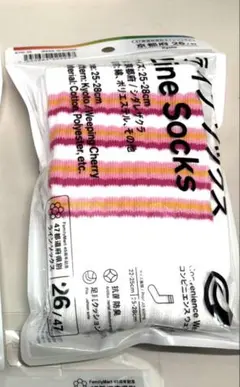 ①ファミリーマート 47都道府県 京都限定 ラインソックス 京都カラー