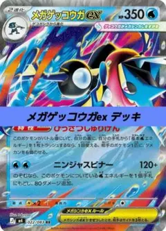【シティリーグ優勝】メガゲッコウガexデッキ シティリーグ優勝！！メガゲッコウガex構築済みデッキ - メルカリ