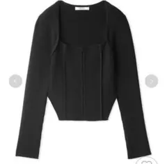 snidel スクエアデザインニット