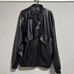 BAIMEIFUSHI ブラック レザージャケット